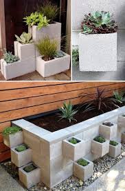 24 Creative Garden Container Ideas With Pictures Cinder Block Garden Backyard Landscaping Diy Garden