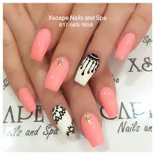 These coffin nails are painted in a bold matte blue. Coral Coffin Nails Squoval Nails Nails Coffin Nails