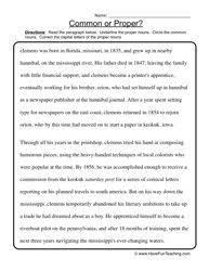 Proper Nouns Worksheets Have Fun Teaching Nouns Worksheet Common And Proper Nouns Nouns