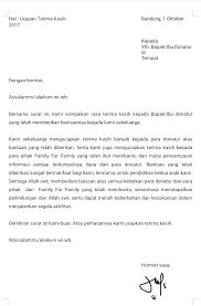 Mari kita ulas lebih mendalam tentang ucapan terima kasih. Surat Ucapan Terima Kasih Untuk Donatur Bagi Contoh Surat