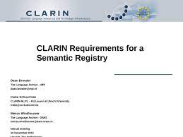 / meeting professionals international (mpi) is the largest meeting and event industry association worldwide. Clarin Requirements For A Semantic Registry Daan Broeder The Language Archive Mpi Daan Broeder Mpi Nl Ineke Schuurman Clarin Nl Vl Ku Leuven Utrecht Pptx Powerpoint