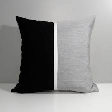 Black And Grey Throw Pillows Black Grey Outdoor Pillow Cover Decorative Color Block Etsy Grey Outdoor Pillows Colorblock Pillow Pillows