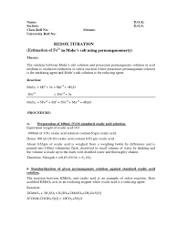 Then, a solution of oxalic acid is then titrated with the page 7/9 Bes Redox Titration Pdf Titration Chemistry