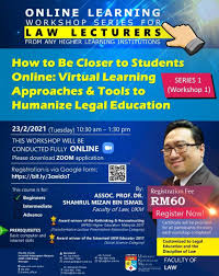 Universiti kebangsaan malaysia (ukm) has dedicated centres for research in law, and in 2014, even won the international space ukm's law faculty also has strong partnerships with the judiciary, the kuala lumpur regional centre for arbitration (klrca), bar council and many other industry players. Online Learning Workshop Series For This February March 2021 Faculty Of Law