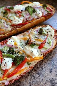 Loaded Veggie French Bread Pizza Cozy Country Living Recipe In 2020 Recipes Food Vegetarian Dishes