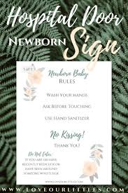 Free Newborn Rules Sign Hospital Door Sign Baby Signs Diy Baby Stuff Newborn Baby