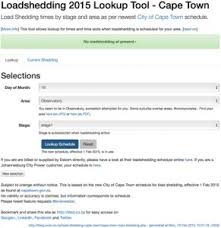 Tide tables and solunar charts for cape town: Load Shedding Cape Town Know When Loadshedding Is Scheduled Or Active Sven Welzel Der Blog