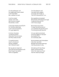They have different parts, and animal cells are not as symmetrical as plant cells are.1 x research source be sure that you are familiar with the individual components of a cell, including their function. Cell Poem Wordpress Com