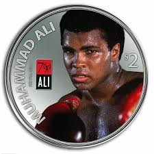 2012 Muhammad Ali 1oz 999 Silver Proof Coin With Glove Set LOW MINTAGE 7,500