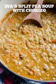 Ina S Split Pea Soup Recipe Split Pea Soup Recipe Pea And Ham Soup Pea Recipes