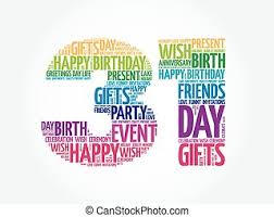 March 31 birthday tarot card. Happy 31st Birthday Word Cloud Collage Concept Canstock