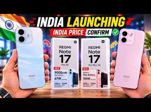 Redmi Note 17 Pro & 17 Pro Max Launch Date In India | Redmi Note 17 Pro Max Specs & Price In India - YouTube