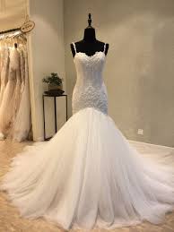 Shop trumpet/mermaid wedding dresses at affordable prices; Mermaid Open Back Wedding Dress Spaghetti Straps Mermaid Lace Bridal Dress On Luulla
