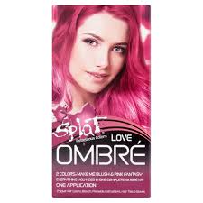 Splat 30 Wash Ombre Love Hair Color Kit Semi Permanent Pink Red Dye Walmart Com