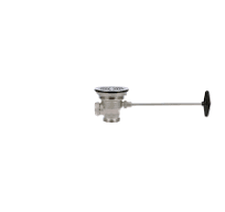 Encore® Quik-Flo Rotary Drain with Flat Strainer, 3-1/2" Sink Opening, 2"  Male or 1-1/2" Female Outlet