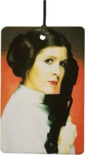 Carrie Fisher Princess Leia Car Air Freshener (Famous Celebrity Stars  Icons/Fun Xmas Christmas Stocking Filler/Secret Santa/Novelty Scented Gift)  : ...