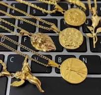 Hiphop 25mm lion Head Necklace Waterproof Gold Silver Stainless Steel  Jewelry Round lion Head Pendant Charm for Men