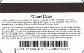 The company operates a pharmacy that provides prescription refills and consultation services. Gift Card Winn Dixie Winn Dixie United States Of America Winn Dixie Col Us Winn 005