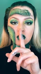 WAIT FOR IT (full makeup tutorial out now- link in bio) #makeup #slytherin  #fyp #harrypotter #dracomalfoy #ScaryStories