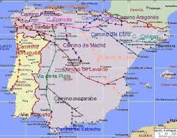 Cartes Des Chemins Vers Saint Jacques De Compostelle Et Dela Via Francigena
