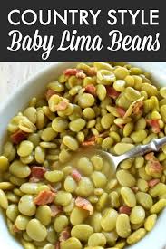 You can use ham hocks, hambones, smoked bacon or smoked sausage for the pork flavor in this dish. Country Style Baby Lima Beans Southern Recipes Soul Food Southern Recipes Butter Beans Recipe