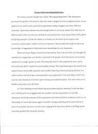 The following is an example of a reflection paper i wrote for a university course in response to an academic article on conflict resolution, found in the book managing conflict in a world adrift: How To Write A Reflection On A Video Arxiusarquitectura
