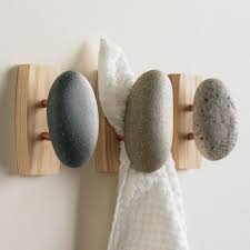 Porte Serviette Zen Bois Pierre Accessoire Salle Bain Jpg 640 640 Towel Hooks Rental Bathroom Hook Design