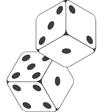Dice Black White Drawing Dice Tattoo Black And White Drawing Outline Art
