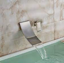 Maybe you would like to learn more about one of these? Shop Bilbao Wall Mounted Brushed Nickel Single Handle Waterfall Spout Bathtub Faucet At Fontanashowers Com