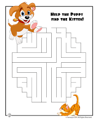 Come home from work and hard printable mazes (for adults). Easy Kids Mazes Woo Jr Kids Activities