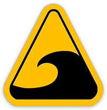 More images for tsunami warning sign description » Amazon Com Gt Graphics Tsunami Warning Sign Vinyl Sticker Waterproof Decal Sports Outdoors