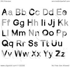 We then take professional black and white photographs and add them to our gallery of alphabet photography. Cartoon Of Black And White Alphabet Letters Royalty Free Vector Clipart By Graphics Rf 1132336