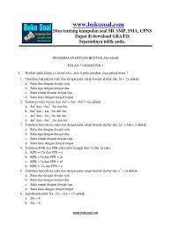 Maybe you would like to learn more about one of these? Latihan Soal Matematika Aljabar Smp Kelas 7 Pdf