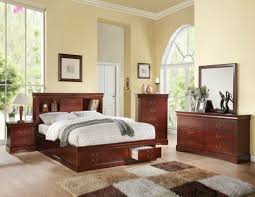 Transform the look of your bedroom by updating possibly the most important furniture in the space, letting you create a grand feel or a serene retreat. Buy Traditional Cherry Brown Finish Bedroom Furniture 5pc King Storage Bed Set Ab4 Online In Kuwait 184196667560