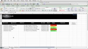Define priority of each issue, assign to key people on the team and check off when complete. Excel An Automated Action Tracker Youtube
