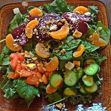 beet mandarin and feta salad