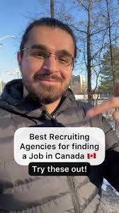 Recruitment firms are companies that bridge the gap between employers and  job seekers. These employment agencies/headhunters are very useful for  foreigners who want to work in Canada and a lot of them ...
