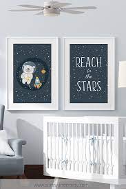 Space Themed Nursery Prints Space Print Nursery Decor Etsy Baby Room Paintings Nursery Art Boy Space Themed Nursery