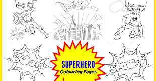 I've created them as pdfs so that you can print them easily, just make sure that you are on a device that can open pdfs. Free Printable Superhero Colouring Pages Messy Little Monster