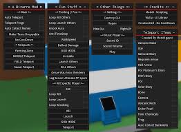 My name's lemmyrblx, and i hope you enjoyed. A Bizarre Day Modded Gui Kill All Teleports Items God Mode Music Player More