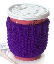I love all kind of craft…but i don't know how to knit! 10 Easy Knit Coffee Cozy Free Patterns To Knit Up Quickly