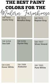 This is a unique way to modernize a simple and fresh country living. Transitioning To Farmhouse Style The Best Paint Colors For The Modern Farmhouse Classic Colors For C Best Paint Colors Farmhouse Paint Farmhouse Paint Colors