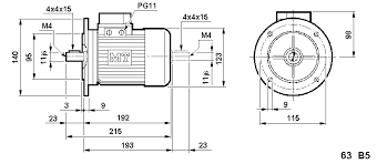 metric 63 frame motor dimensions and mounting