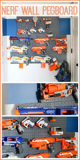 We hope you enjoy and satisfied similar to our best picture of adinaporter.com can assist you to acquire the latest guidance nearly nerf gun storage wall ideas. Nerf Wall Pegboard Storage Sugar Bee Crafts