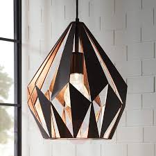 Hangeleuchte Callum Schwarz Kupfer 3031606 01 Hangeleuchte Pendelleuchte Schwarz Deckenlampe Kupfer