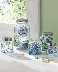 Gussied Up Glass 20 Crafts Made Using Etching Cream And Paint Crafts With Glass Jars Mason Jar Diy Glass Crafts