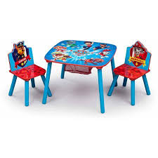 Delta Children Paw Patrol Table And Chair Set With Storage Walmart Com Paw Patrol Bedroom Kids Table And Chairs Toddler Table And Chairs