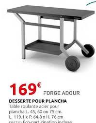 Maybe you would like to learn more about one of these? Promo Desserte Pour Plancha Forge Adour Chez Rural Master
