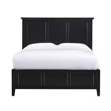Mission oak ii king panel bedroom set. Modus Furniture Paragon Black California King Panel Bed With Framed Panel Headboard And Footboard 4n02l6 The Home Depot