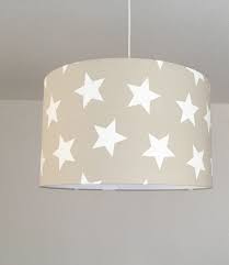 Lampenschirm Kinderzimmer Sterne Lampe Beige Kinderlampe Mit